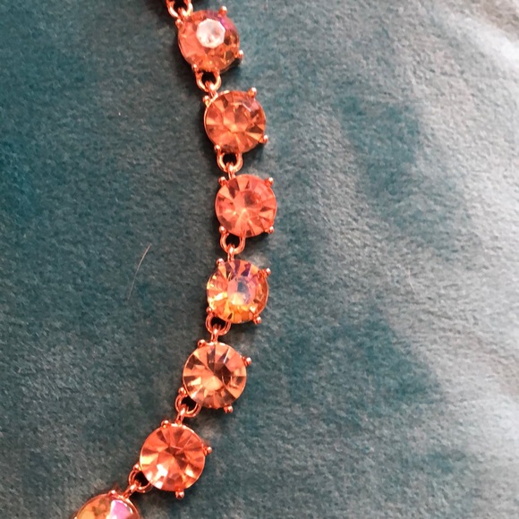 SOLD ✔️❌ Host Pink 6/29 🎉 Rose Gold Necklace with Stones - Picture 2 of 3